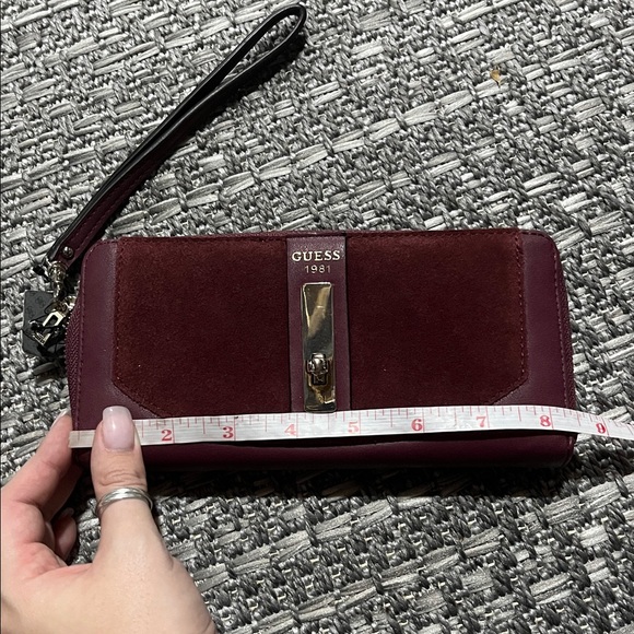 Guess | Faux-Suede And Leather Kingsley Clutch - Picture 11 of 15